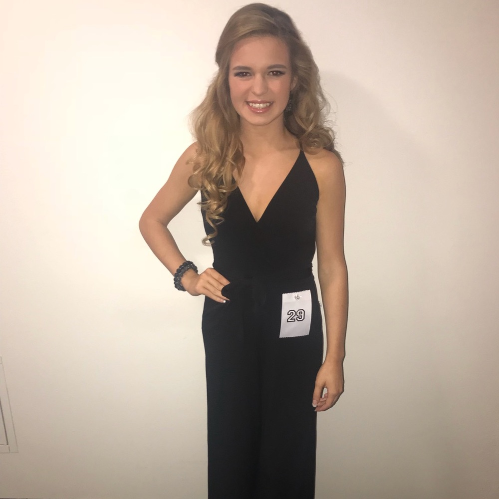 Black pantsuit